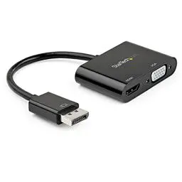 Produktbild: DisplayPort-auf-HDMI-VGA-Adapter – DP 1.2 HBR2 auf HDMI 2.0 4K 60 Hz oder DisplayPort VGA converter – DisplayPort-auf-VGA-Konverter - digitaler Displayadapter - DP anschluss HDMI - (DP2VGAHD20)