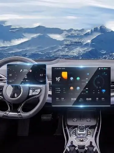 Produktbild: Displayschutzfolie Für BYD Für Dichtung 15,6 Zoll 2023 Auto GPS Navigation LCD Bildschirm Gehärtetem Glas Schutz Film Anti-Scratch Film Fitting Navigation Schutzfolie