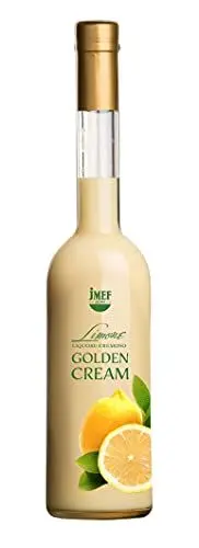 Produktbild: Distilleria Jannamico Golden Cream Limoncello - Zitronenlikör - Cremiger Likör aus Limoncello und italienischer Sahne. Liköre (1 x Bottle), 500 ml