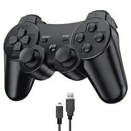 Produktbild: Diswoe Controller für PS3, Wireless Controller Bluetooth Controller für PS3 mit Double Shock Ergonomie Rechargable Controller für PS3Gamepad Joystick