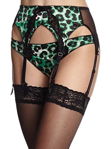 Produktbild: Dita von Teese Strumpfhalter Dare-Taker Animal grün/schwarz DE 42