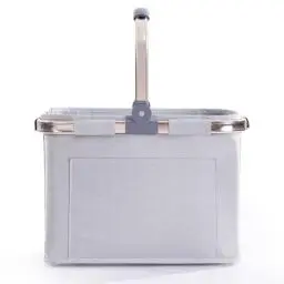 Produktbild: Diurwur® 30L Einkaufskorb Faltbar Tragekorb Groß Einkaufstasche Picknickkorb Klappkorb Reisetasche Praktischer Einkaufen Korb mit Gepolsterten Griffen - ideal für Reisen/Picknick/Einkaufen/Geschenk