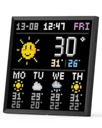 Produktbild: Divoom Pixoo-64 WiFi Pixel Art Display mit einem 64x64 LED Panel, einzigartige Beleuchtungsdekoration mit App-Steuerung