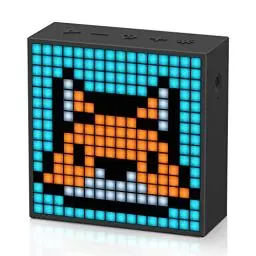 Produktbild: Divoom Timebox-Evo Pixel Art Tragbarer Bluetooth Lautsprecher mit Programmierbares 256 LED Panel, 3.9 x 1.5 x 3.9 Zoll (Schwarz)