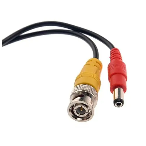 Produktbild: DIYEAH 10M Video Dc Stromversorgung Verlängerungskabel für Cctv Monitor Professionelles Antennenkabel für Überwachungssysteme Schwarz