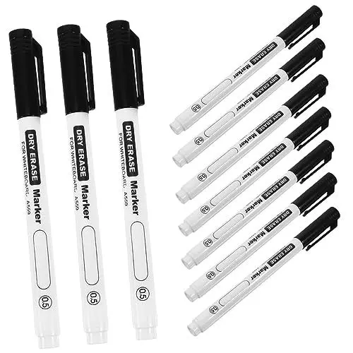 Produktbild: DIYEAH 10pcs Trockenen Löschen Bord Stifte Radiergummi Dünne Spitze Marker Stifte Für Schule Klassenzimmer