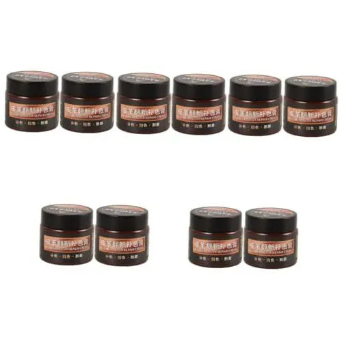 Produktbild: DIYEAH 10 Kisten Leder-Ausbesserungscreme lederreinigung Reparatur von Chefsofas Ledersofa reparieren Schuhcreme Auto Lederfarbauffrischer für Sofas Lederreparaturwerkzeug Pigment