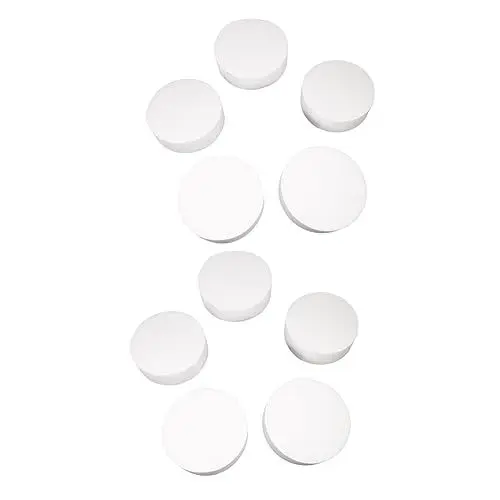Produktbild: DIYEAH 10 STK Schaumscheibe Kuchenform Kuchen runden basteln Sie DIY-Schaumstoffe Spielzeugkuchen Tablettdekor Kuchenblech aus Schaumstoff Kuchenteller aus Schaumstoff Styroporschaum Weiß