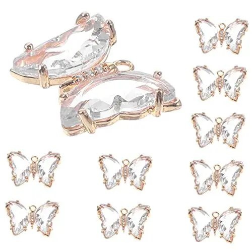 Produktbild: DIYEAH Einzigartige Kristall Schmetterling Charms Halskette für Armbänder Ohrringe Schlüsselanhänger