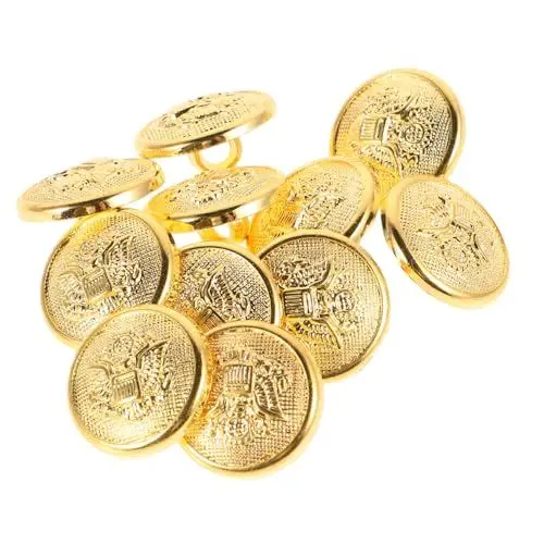Produktbild: DIYEAH 11 Pcs Harz Blazer -taste Set 18mm Goldknöpfe Herrenanzug Knöpfe Schichten Knopfschnallen Für Anzüge Sportmäntel Uniformjacke