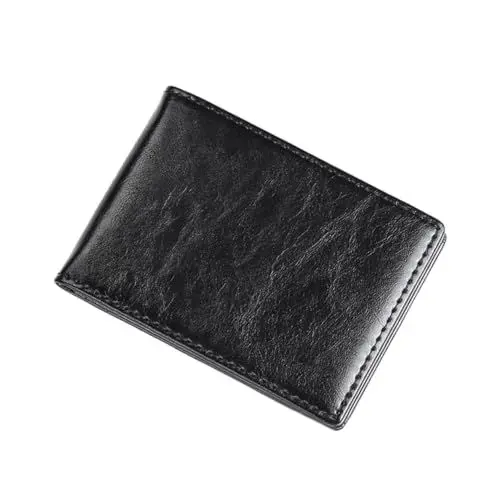 Produktbild: DIYEAH Dokumentenhülle Aus Leder Für Ausweise Einfache Brieftasche Mit Doppeltem Loseblatt Business & Freizeit