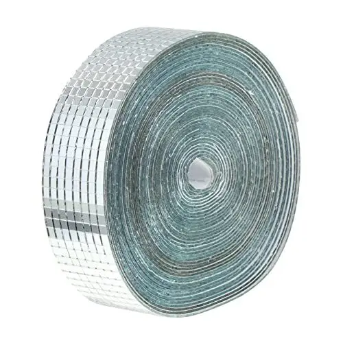 Produktbild: DIYEAH 1 Rolle Wandspiegel Ganzkörperspiegel Spiegel Fliesen Selbstklebend Vinyl-bodenfliesen Abziehen Und Aufkleben Tragbarer Spiegel Mosaik Wandaufkleber Spiegel Wandfliese Abziehen