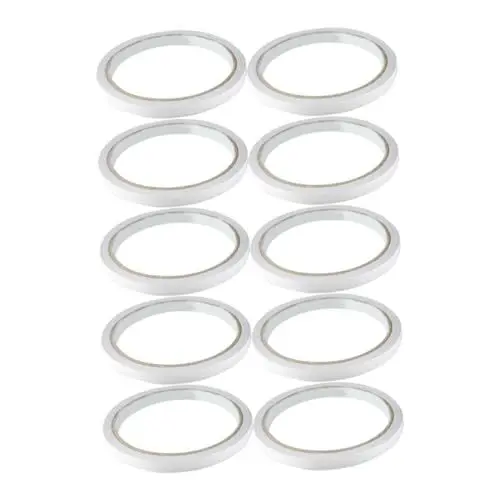 Produktbild: DIYEAH Praktisches 10er-pack Doppelseitiges Klebeband Set Bürobedarf Bastelklebebänder Selbstklebend Für Fotos Dokumente Dekorationen