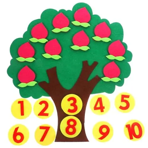 Produktbild: DIYEAH Obstbaum-mathematikspiel Digitales Matching-spielzeug Zählen Der Obstversorgung Vorschul-lernspielzeug Jungen- und Mädchenspielzeug