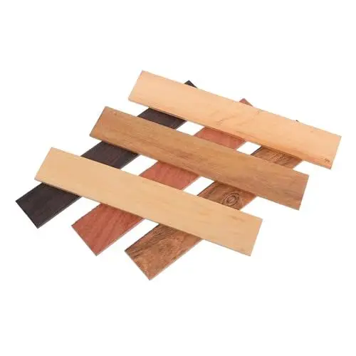Produktbild: DIYEAH 1 Satz Rosenholzbretter Hartholz Streifen Planke Bänke Ersatzlatten Für Gartenbank Bilderrahmen Holz Ersatzset Für Banklatten Holzlatten Holz Für Holzverbrennungsprojekte 6 Stück