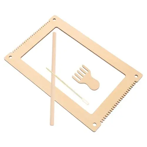 Produktbild: DIYEAH 1 Satz Tapisserie geflochtenes Brett Bausatz Maschine webstuhl kinderwebrahmem Webstuhl Handwebstuhl Set Webrahmen Neuartiges Strickspielzeug basteln für Holz