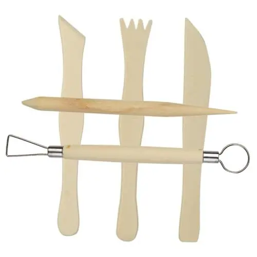 Produktbild: DIYEAH 5-teiliges Set mit Töpfer-schnitzwerkzeugen für Ton-skulpturen Einfach Zu Verwenden und Zu Reinigen für Den Einsatz in Bildungszwecken