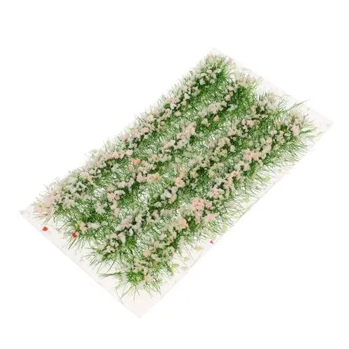 Produktbild: DIYEAH 1 Schachtel Kunstrasen Wargaming-gelände Miniatur-blütenbüschel Blumenbüschel Eisenbahnmodell Gras Blumen Bäume Blumen-Miniatur Garten Miniatur-landschaftsdekor Anlage Harz