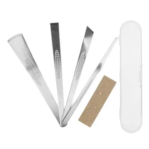 Produktbild: DIYEAH 1 Set Pediküre-Messer-Set Edelstahl Für Eingewachsene Zehennägel Werkzeuge Mit Aufbewahrungsbox Nagelmesser Nagelhautentferner Für Damen Und Herren Pflege Von Füßen