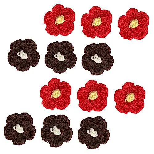 Produktbild: DIYEAH 20 Stücke Blume Zubehör Für Ohrring Tasche Wolle Garn Blume Herstellung Kit