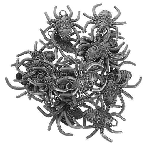 Produktbild: DIYEAH 20Stücke Halloween Spinnen Charms für Duschvorhang Haken Dekorative Party Accessoires Legierung für Stilvolle Halloween Dekorationen