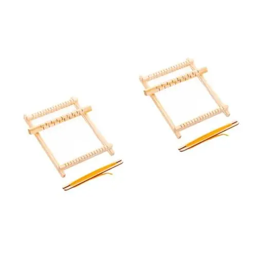 Produktbild: DIYEAH 2 Sätze Nähmaschine kinderbeschäftigung bastelset Handarbeitsset Kinderkreativset Strickmaschine für Kinderwebmaschine DIY Webspielzeug Holz