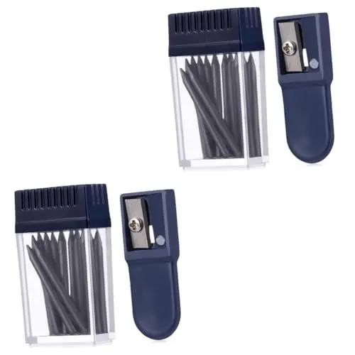 Produktbild: DIYEAH 2 Sätze Zeigerspitzer Bleistifte Anspitzer Bleistiftspitzer schreibwaren schreibutensilien Zeichenwerkzeug Bleistiftmine pencil sharpener bleistift spitzmaschine präzisionswerkzeug