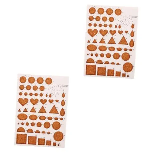 Produktbild: DIYEAH 2st Modellbauplatte Aus Papier Quilling-stift Quiltzubehör Quilling-werkzeug Aus Geschlitztem Papier Planke Quilling-nadelstift Quilling-papier Quilling-kits Quilling-vorlage Abs