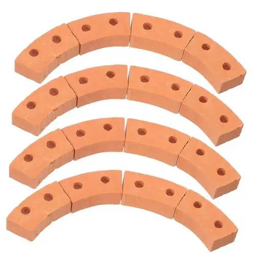 Produktbild: DIYEAH 30St Mini-Steine kinder bastelset basteln für kinder Mini-Gartenzubehör Simulationsstein Bausteine Sandtisch Ziegeldekore Ziegel für draußen Bogen einstellen gefälschter Ziegel Ton