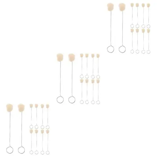 Produktbild: DIYEAH 30 STK Bausätze Wollpinsel Mal-Kits Färberei beschmieren Kleckspinsel malen Lederwerkzeuge Schuhcreme Wollkleckser Wollknäuelbürste Handbuch Farbstoff Berwick Metall Kunsthandwerk