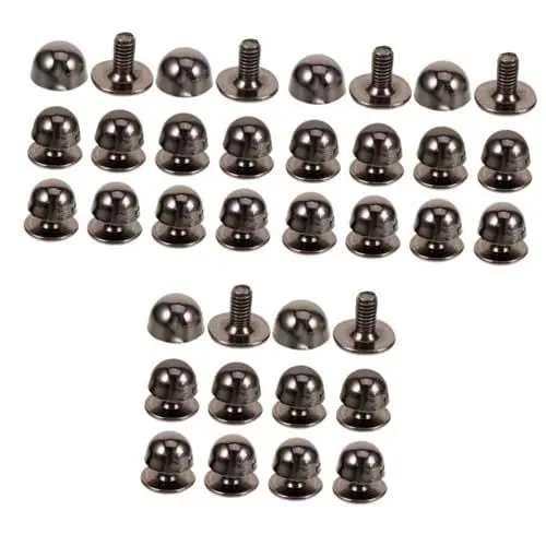 Produktbild: DIYEAH 30 Stk Pilznägel punk style schmuck machen popnieten set keilriemen Punk-Stil Spikes für Kleidung Punk-Nieten-Spikes-Kit Taschennieten selber machen Punknieten Nieten Zinklegierung