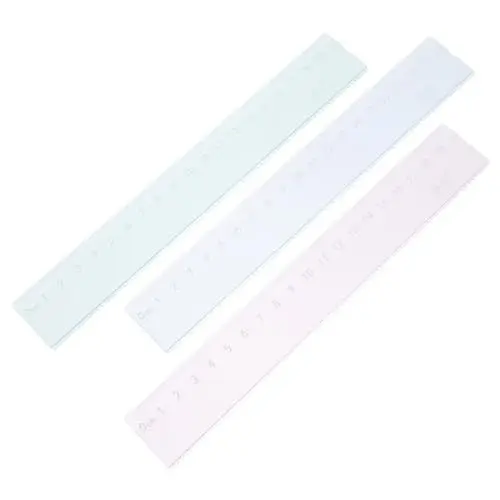 Produktbild: DIYEAH 3St Herrscher Acryl Lineal Messgenaues Lineal Acryl Messwerkzeug Klassenzimmer Werkzeug Kompaktes Messwerkzeug gerades Lineal skalieren klares Lineal Zeichenlineal Lineal klar