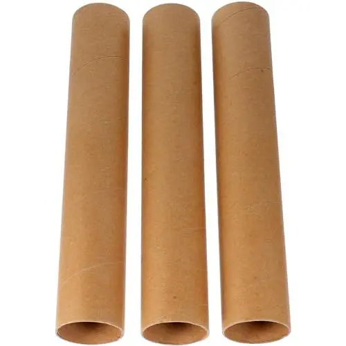 Produktbild: DIYEAH Papprollen Zum Basteln 3 Stück Braune Pappröhren Blanko Rund Toilettenpapierrollen Bastelröhren Papierhandtuchrollen Für Bastelprojekte