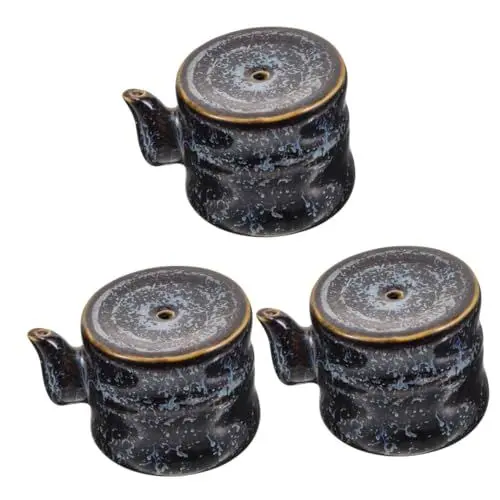 Produktbild: DIYEAH 3st Tintensteintropfen Aus Keramik Farbtöne Wasserkrug Wasserkocher Tropfschlauch Hydrokanne Tintenteller Keramik Wassertopf Traditioneller Wassertropfen Malerpinsel Waschanlage