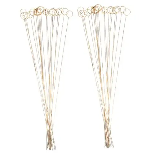 Produktbild: DIYEAH 40 Stück Blumenkartenhalter Metall-blumenpicks Fotohalter Platzkartenhalter-Clips Blumenstrauß-kartenpick
