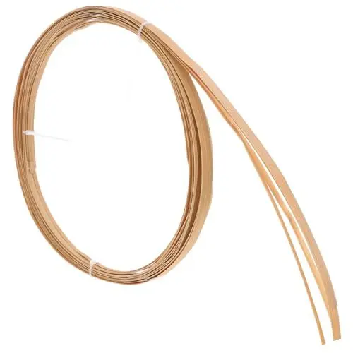 Produktbild: DIYEAH 4 Rollen Dekorationsmaterialien aus Bambusstreifen Weberei Hochzeit Rattanstreifen Rattanstock für mit weidenruten bastelmaterial Rattanbasteln Wicker Repair Kit Ahorn Rattan Beige