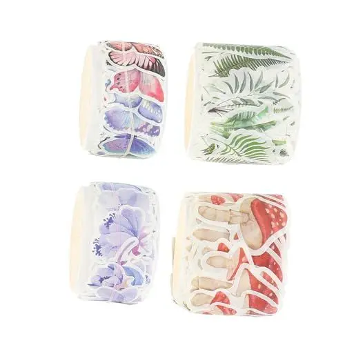 Produktbild: DIYEAH 4 Rollen dekorationsmaterial selber machen bastelmaterial für bastelsets für Scrapbooking-Zubehör Künstlerbedarf klebeband selbstklebende Aufkleber für Alben Papier