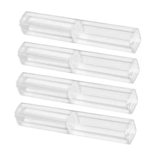 Produktbild: DIYEAH 4 Stück Boxen Transparentes Federmäppchen Als Geschenk Leeres Federmäppchen Kleine Stiftetuis Geschenkboxen Für Stifte Leeres Kugelschreiberetui Kugelschreiberboxen Leere