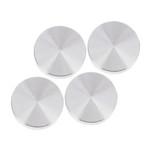 Produktbild: DIYEAH 4 Stück Kuchen Aus Aluminium Teetisch-Adapter Teetischadapter Aus Glas Dicke Aluminiumscheiben Tischplatte Aus Glas Teetischplatte Aus Aluminiumteil Silver Aluminiumlegierung