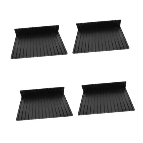 Produktbild: DIYEAH 4 Stück Modellplattenregal Modellbausatz-Organizer Werkzeugaufbewahrung aus Kunststoff Modellbau-Kit Figurenmodellbausätze Modellbauwerkzeuge Modellbauzubehör Plastik Black