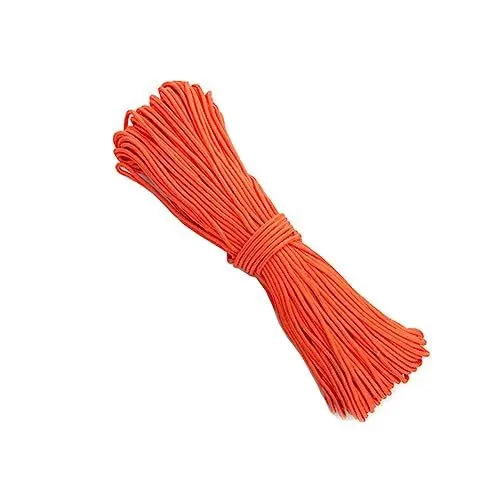 Produktbild: DIYEAH 4mm Nylon Geflochtenes Seil 100m Orange Für Camping Gartenarbeit Und DIY Projekte Strapazierfähige Reißfeste Schnur Für Vielseitige Anwendungen