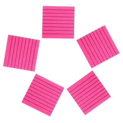 Produktbild: DIYEAH 5St Haftnotiz Dokumentnotizen repositionierbare Notizen-Registerkarten Telefon-Nachrichtenblock the notebook notizhefte halbtransparente Notizaufkleber Hausbedarf das Haustier rot