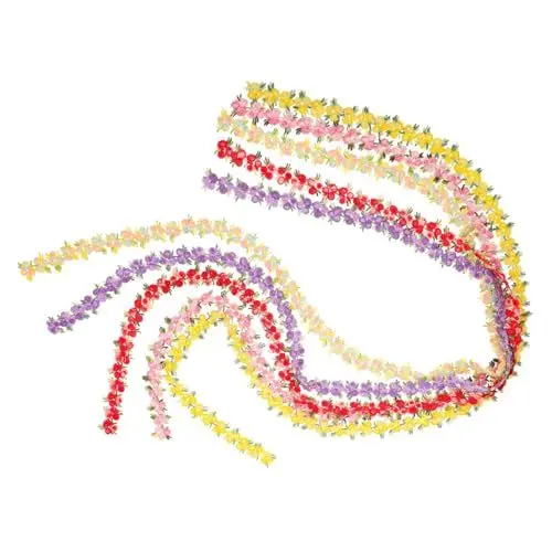 Produktbild: DIYEAH 5 Sets Handgefertigte Spitzenbesätze mit Blumen für Hochzeitsdekorationen Bestickte Spitzenbesätze für Kopfbedeckungen