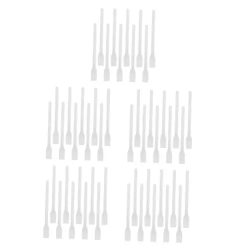 Produktbild: DIYEAH 5 Sätze Palettenstab Aus Kunststoff Make-up-tools Kittschaber Gipswerkzeuge Glasschaber Silikonspatel Klein Flexibler Leimverteiler Plastik Weiß Wiederverwendbar 10 Stück * 5