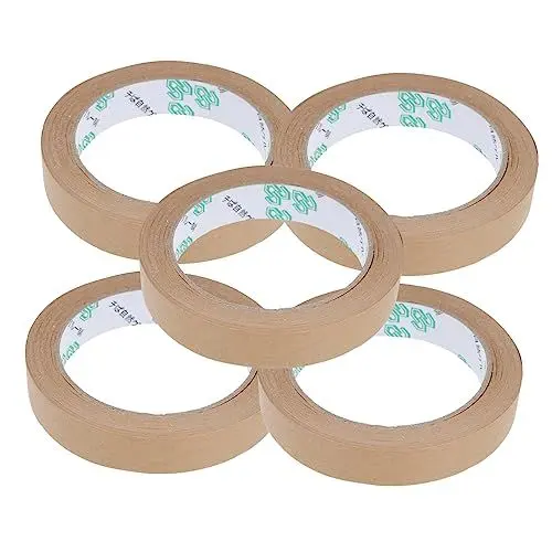 Produktbild: DIYEAH 5 Stück Kraftpapierband Versandband Kartontransportband Selbstklebendes Papierband Beschriebenes Papierband Selbstklebendes Kraftband Beschriebenes Klebeband