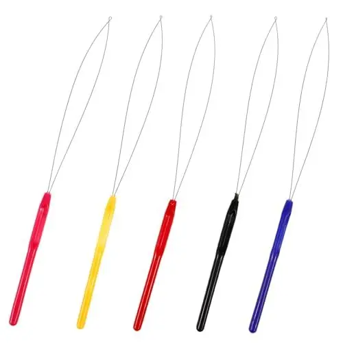 Produktbild: DIYEAH 5-teiliges Dreadlock-häkelnadel-Set Für Zöpfe Haarwerkzeug Ergonomisches Häkelnadel-Set Perfekt Für Dreadlock-zubehör