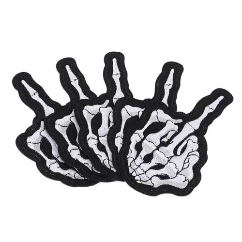Produktbild: DIYEAH 5 Stück Patch Pickel Kostüm Applikations Patch Stickerei Planet Hemd Patches Handkleidung Applikationen Nähen Halloween Baumwolltuch