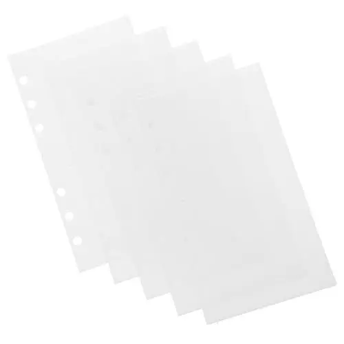 Produktbild: DIYEAH 5st Austauschbare Budgettasche Budget Bargeldumschläge Haushaltsbuchtasche Budget Bindereinlage Ordnertasche Für Haushaltsbuch Wiederverwendbare Budgettasche Budgeteinsatz Pp Weiß