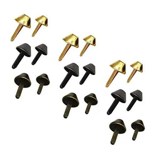 Produktbild: DIYEAH Zweibeinige Eimer-nailheads-nieten 60 Stück Eisen Hochglanzoberfläche Für Ledertaschen
