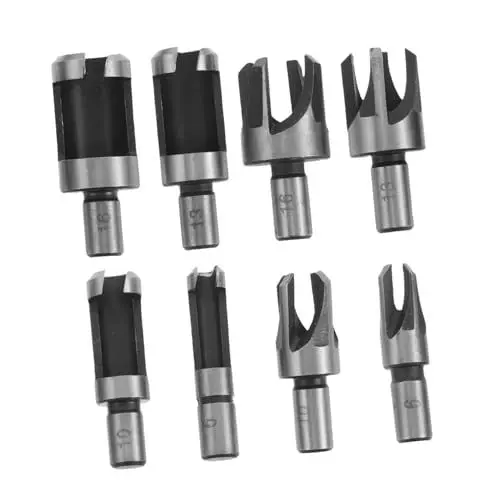 Produktbild: DIYEAH 8 Stück Holzbohrer -Bit -Set DIY Holzwerkzeuge Renovierungswerkzeuge Verschiedene Bohrergrößen Kompakte Bohrwerkzeuge Holzspalter bohren gezahnter Bohrer Holz Bohrwerkzeug Metall